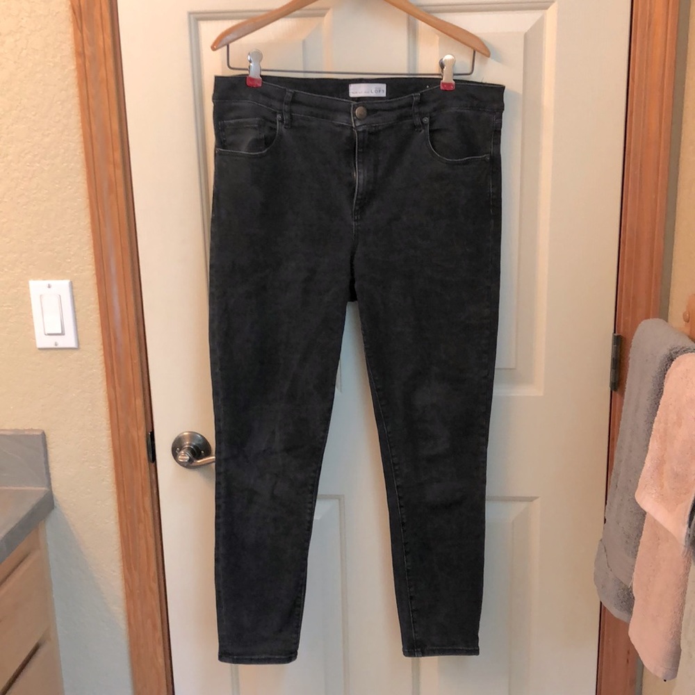 LOFT stretch denim legging crop